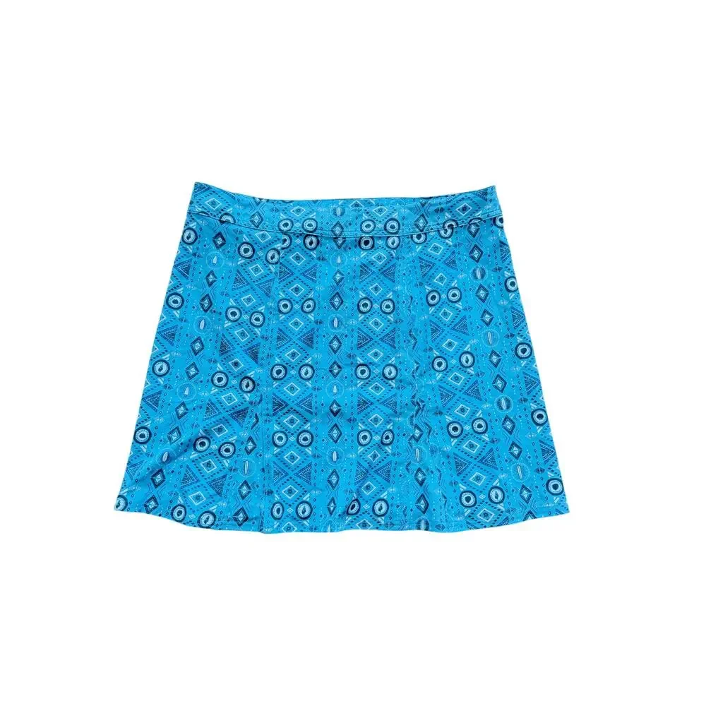 NWT RipSkirt Hawaii XL Length 2‎ BigBeach Blue Geo Tribal Adjustable Travel